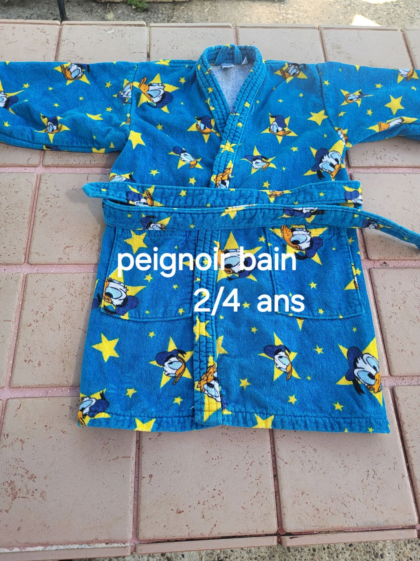 Peignoir bain Donald 2/4 ans